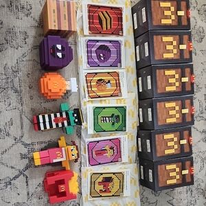 2025 Minecraft Mcdonalds Complete Set  + Code In Account (Grimace Egg Rare)